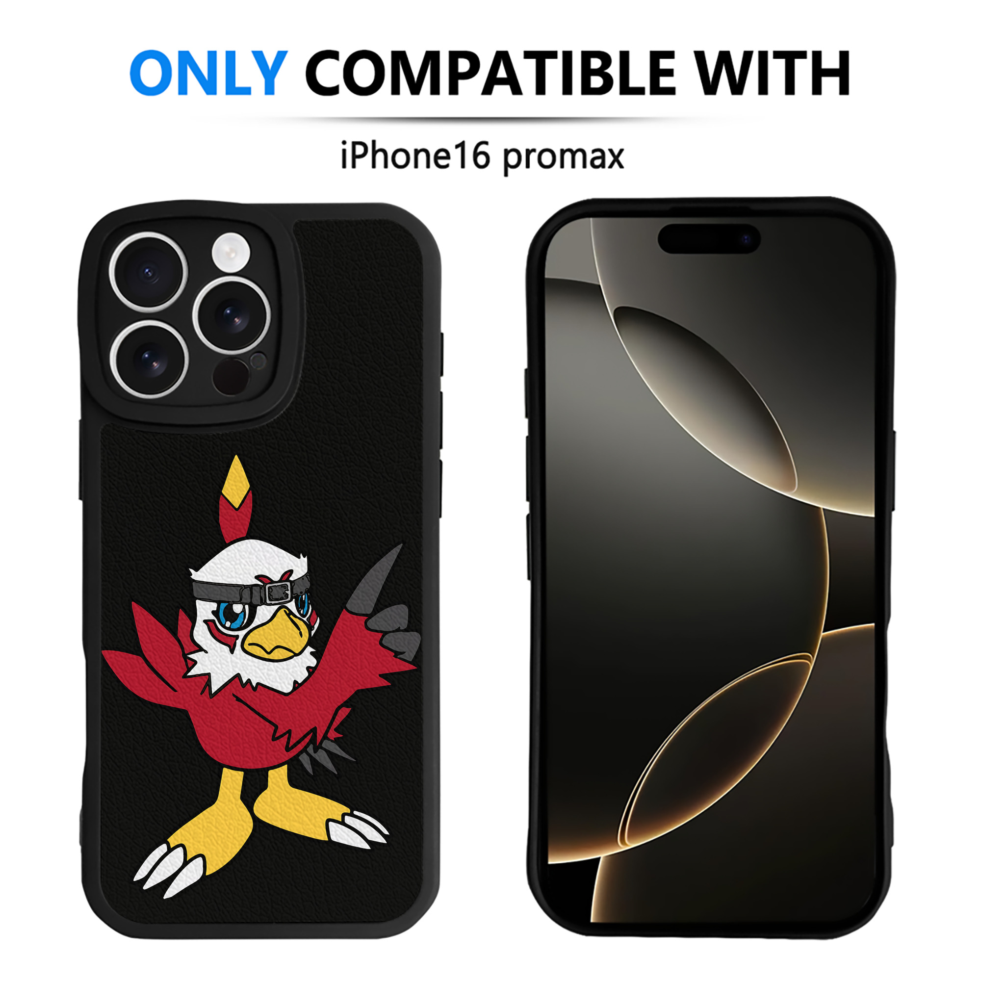 （画像用） Digimon デジタルモンスター/デジモン 【iPhone 16シリーズ対応】シリコンスマホケース（レザー調） 材質：シリコン